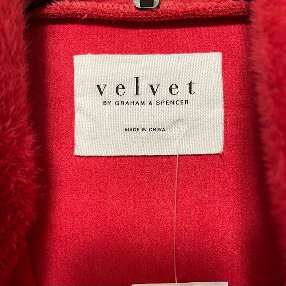 NWT Anthropologie VELVET Lucilla Cropped Faux Fur Jacket M - Picture 4 of 8